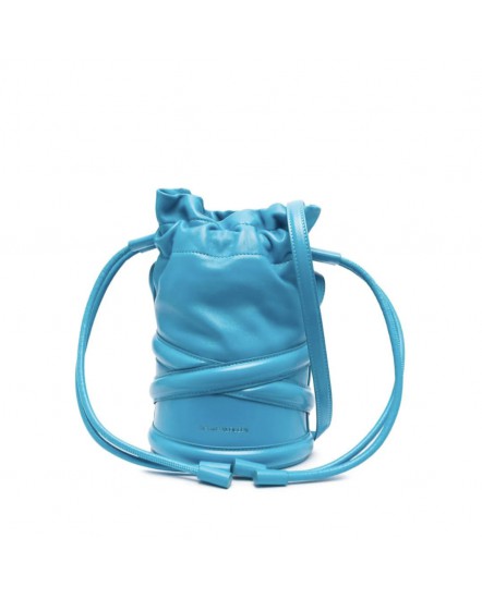Alexander McQueen the Soft Curve Bucket Bag (Blue)
